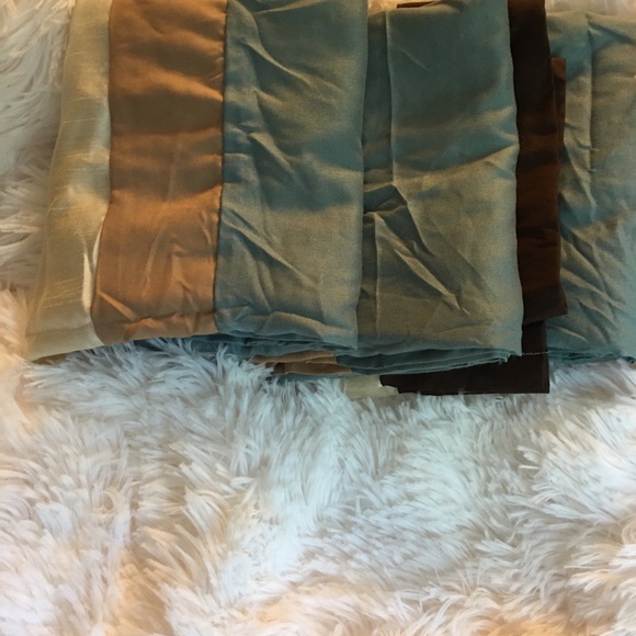 NWOT JCP Home Color Block Valance (3) Panels - Picture 4 of 6